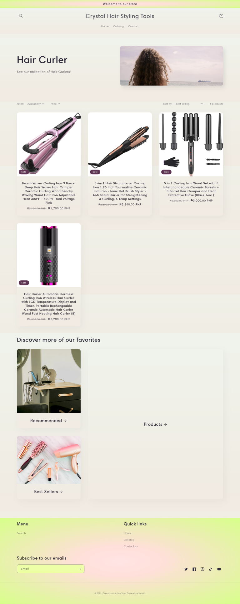 Hair Curler Collection Page